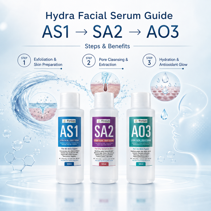 Hydra Facial Serum Guide: AS1, SA2 & AO3 Steps and Benefits