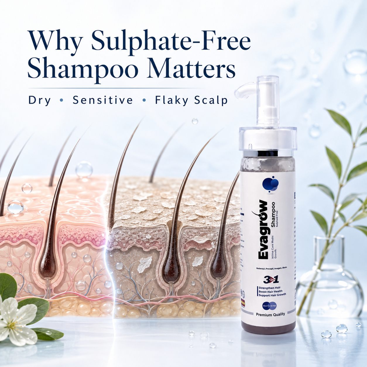 Why Sulphate-Free Shampoo Matters for Dry, Sensitive & Flaky Scalp