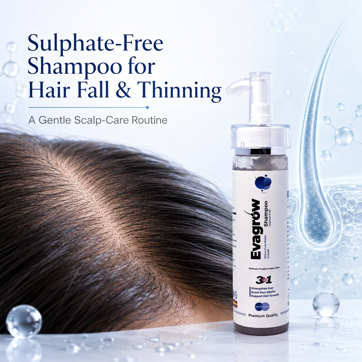 Sulphate-Free Shampoo for Hair Fall & Thinning: A Gentle Scalp-Care Routine