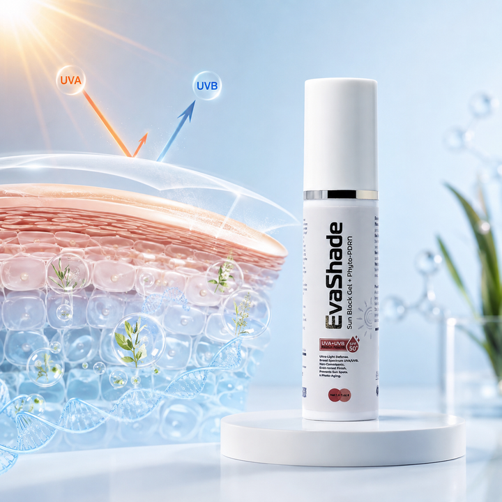 Sunblock with PDRN in Pakistan: EvaShade SPF 50+ & Phyto-PDRN Benefits