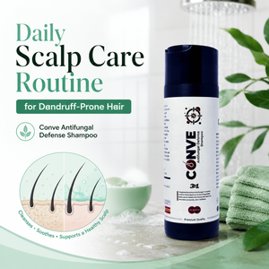 Daily Scalp Care Routine for Dandruff-Prone Hair with Conve Shampoo