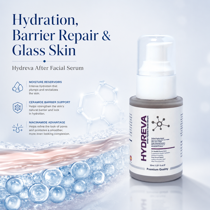 Hydration, Barrier Repair & Glass Skin: Benefits of Hydreva After Facial Serum