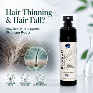 Hair Thinning & Hair Fall: How Rootin-H Hair Regrowth Spray Supports Stronger Roots