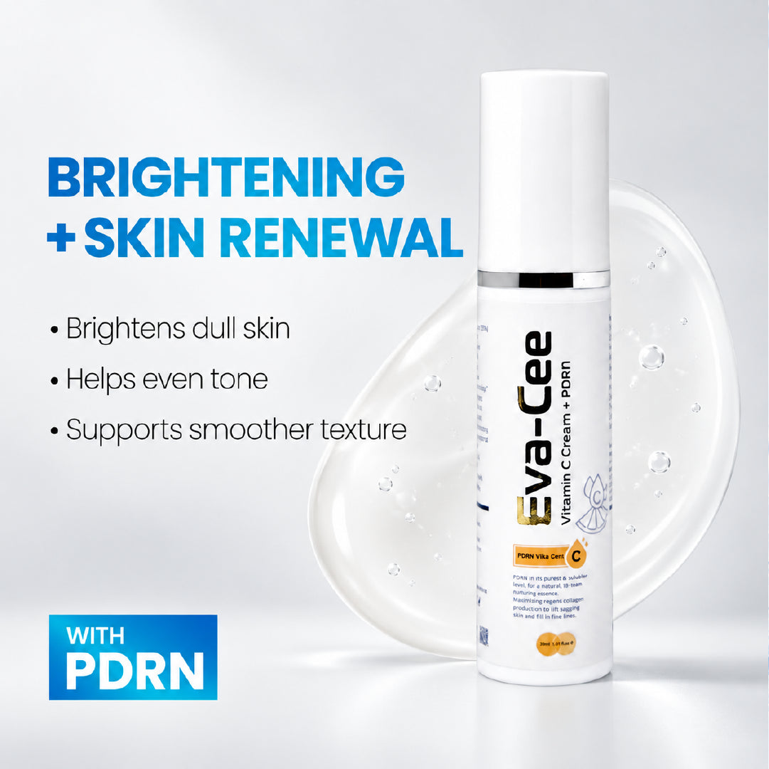 Eva-Cee vitamin C and PDRN cream brightening and skin renewal benefits