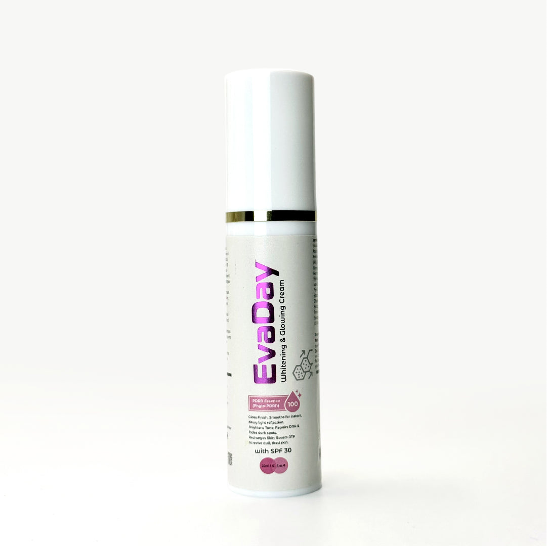 EvaDay PDRN glowing cream bottle by Elysium Skin Sciences