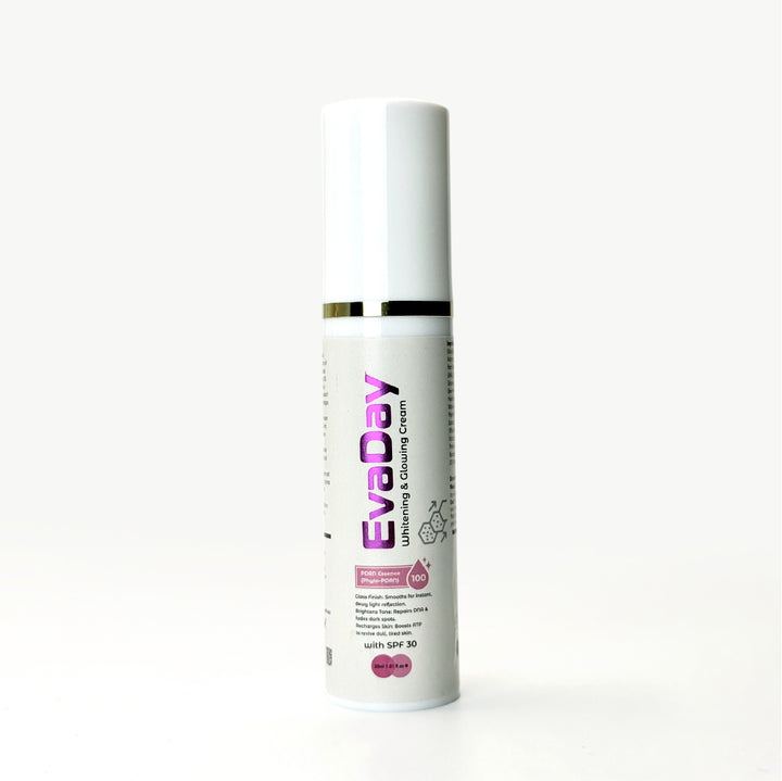 EvaDay PDRN glowing cream bottle by Elysium Skin Sciences