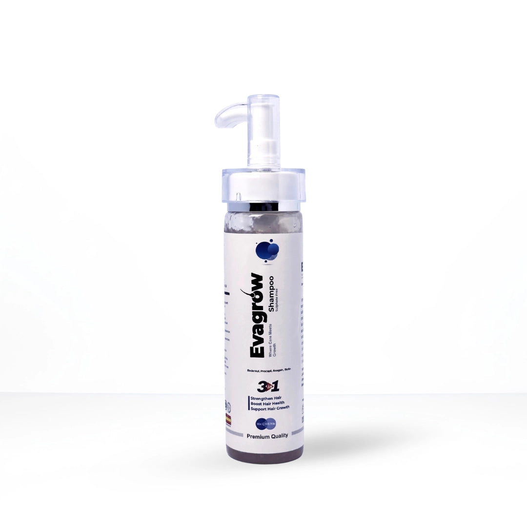 Evagrow sulfate-free hair growth shampoo by Elysium Skin Sciences