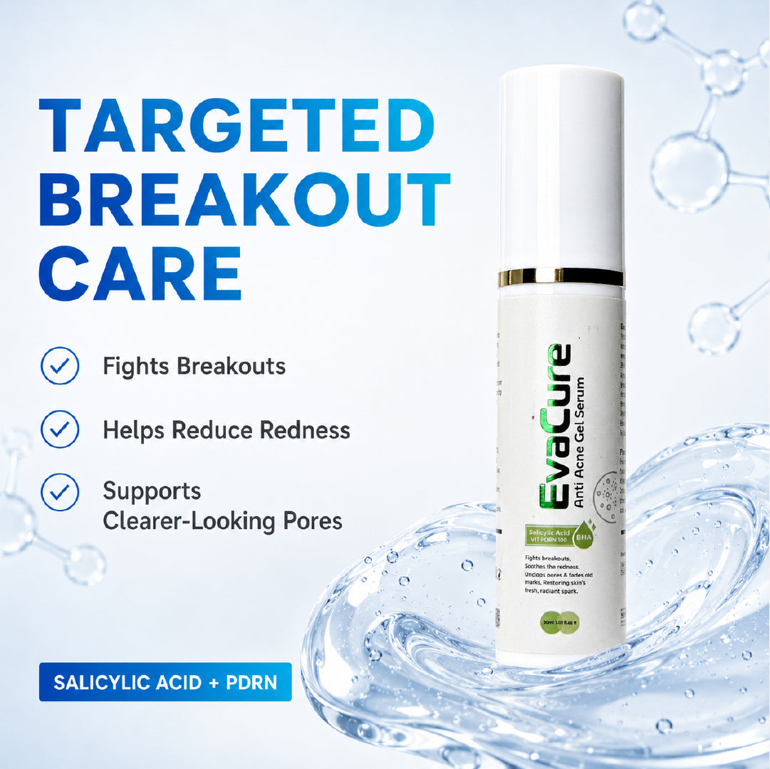 EvaCure salicylic acid serum for targeted breakout care clearer pores and reduced redness