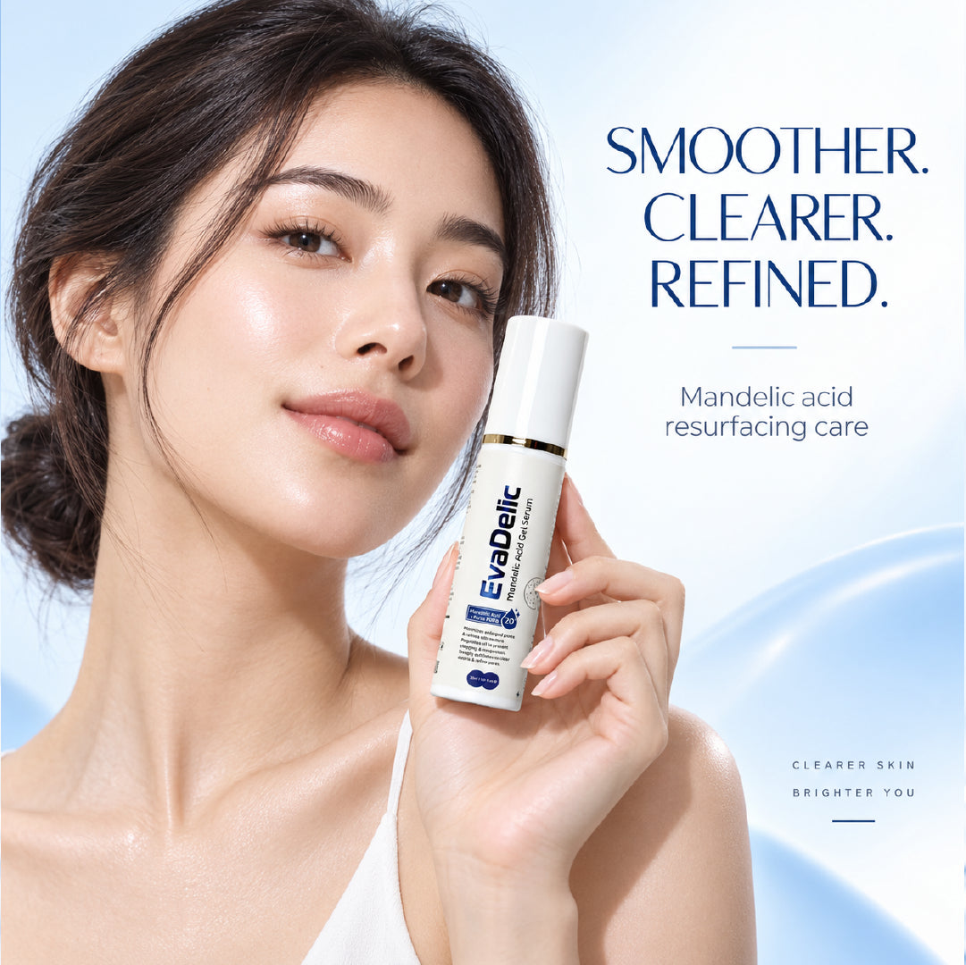 Mandelic acid 20% exfoliating serum with PDRN for smoother clearer and refined skin