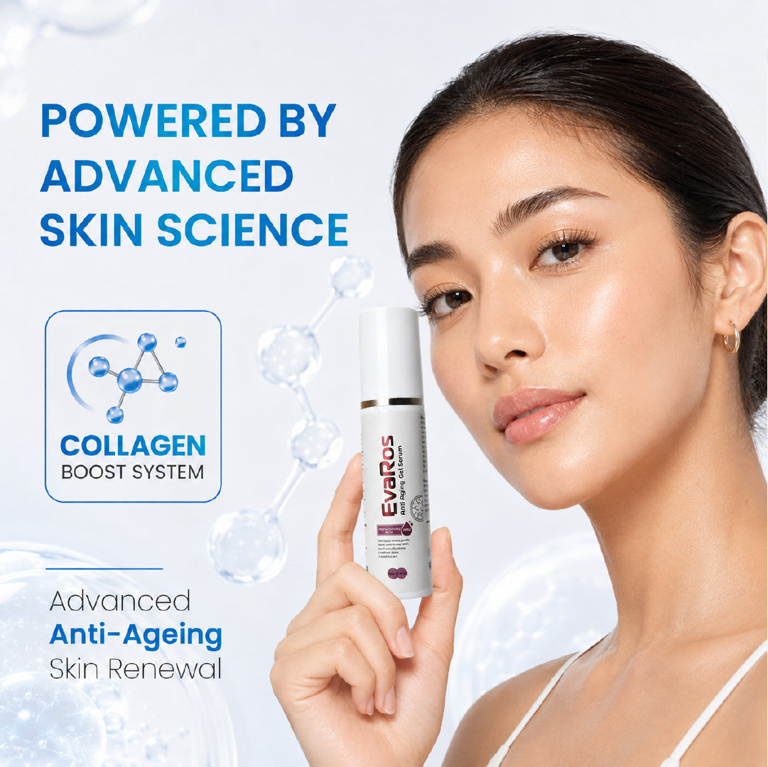 EvaRos multi-path anti-aging gel serum with cica exosomes and Matrixyl 3000