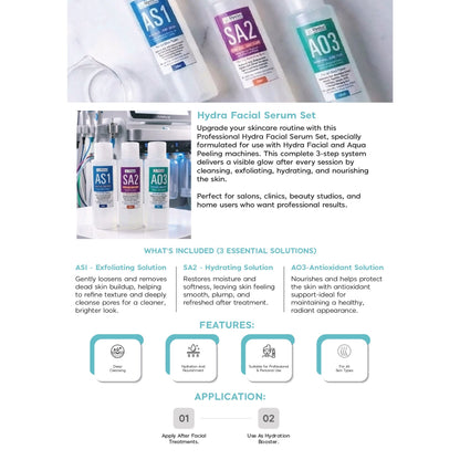 Hydra Facial Serum Set (500ml Each)