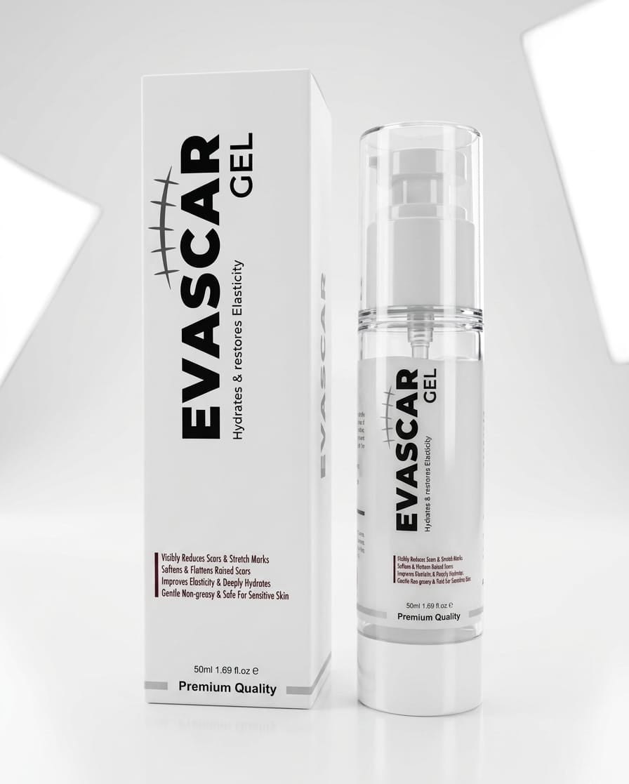 EvaScar silicone scar gel for acne scars stretch marks and surgical scars